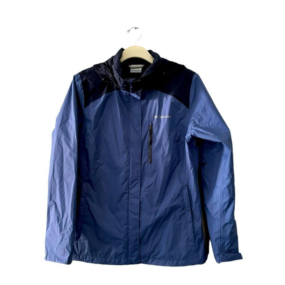 Columbia Blue Hooded Zip Rain Jacket XL NWOT 6 0470 - Picture 9 of 9